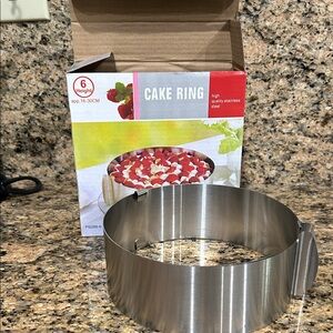 Adjustable cake ring NEW Stainless Steel 6” to 10”